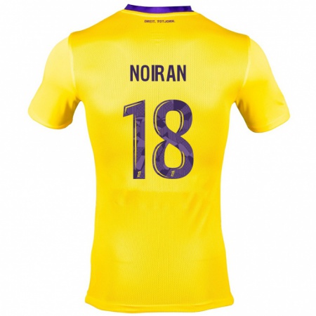 Kandiny Férfi Clara Noiran #18 Sárga Lila Idegenbeli Jersey 2024/25 Mez Póló Ing