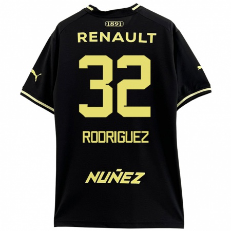 Kandiny Férfi Randall Rodríguez #32 Fekete Sárga Idegenbeli Jersey 2024/25 Mez Póló Ing