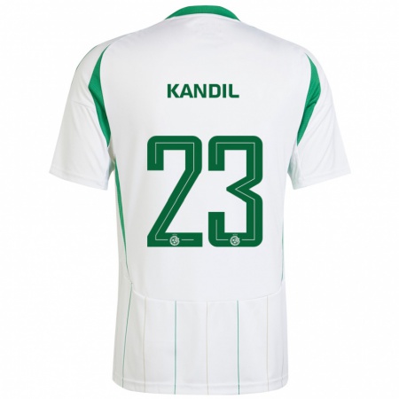 Kandiny Férfi Maor Kandil #23 Fehér Zöld Idegenbeli Jersey 2024/25 Mez Póló Ing