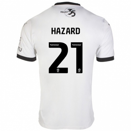 Kandiny Férfi Conor Hazard #21 Fehér Fekete Idegenbeli Jersey 2024/25 Mez Póló Ing