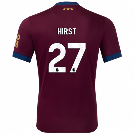 Kandiny Férfi George Hirst #27 Barna Idegenbeli Jersey 2024/25 Mez Póló Ing