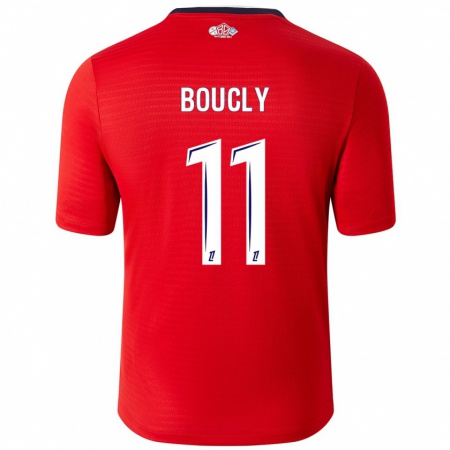 Kandiny Női Maïté Boucly #11 Piros Fehér Hazai Jersey 2024/25 Mez Póló Ing