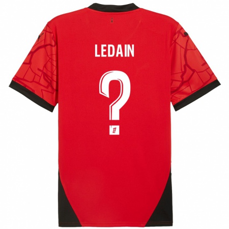 Kandiny Női Samuel Ledain #0 Piros Fekete Hazai Jersey 2024/25 Mez Póló Ing