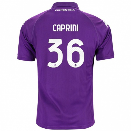 Kandiny Női Maat Daniel Caprini #36 Lila Hazai Jersey 2024/25 Mez Póló Ing