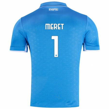 Kandiny Női Alex Meret #1 Ég Kék Hazai Jersey 2024/25 Mez Póló Ing