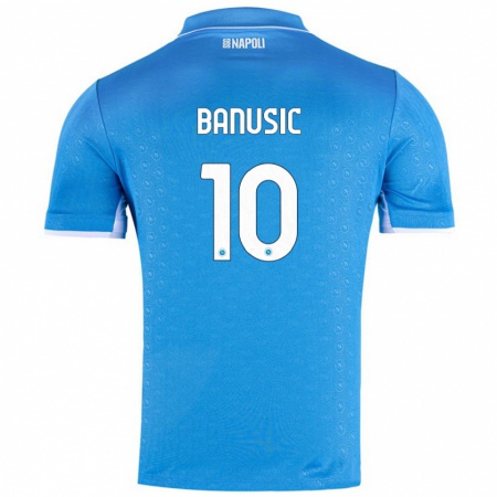 Kandiny Női Marija Banušić #10 Ég Kék Hazai Jersey 2024/25 Mez Póló Ing