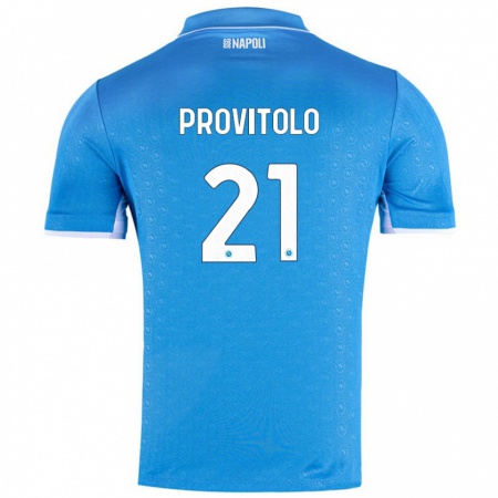 Kandiny Női Vincenzo Provitolo #21 Ég Kék Hazai Jersey 2024/25 Mez Póló Ing