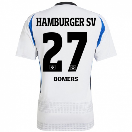 Kandiny Női Henrik Bomers #27 Fehér Kék Hazai Jersey 2024/25 Mez Póló Ing