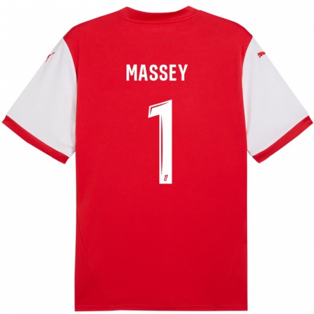 Kandiny Női Kayza Massey #1 Piros Fehér Hazai Jersey 2024/25 Mez Póló Ing