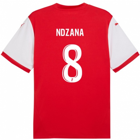 Kandiny Női Colette Ndzana #8 Piros Fehér Hazai Jersey 2024/25 Mez Póló Ing