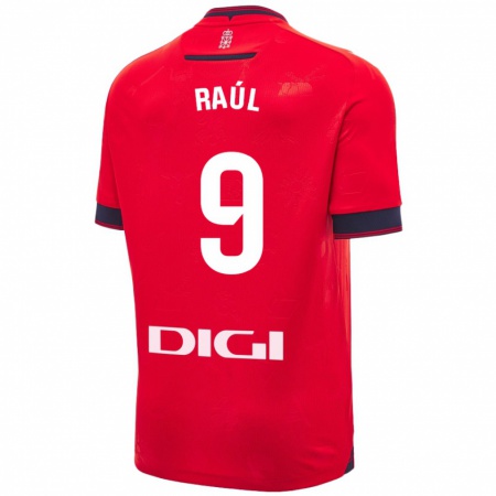 Kandiny Női Raúl García #9 Piros Fehér Hazai Jersey 2024/25 Mez Póló Ing