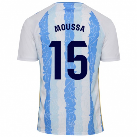 Kandiny Női Moussa Diarra #15 Fehér Kék Hazai Jersey 2024/25 Mez Póló Ing