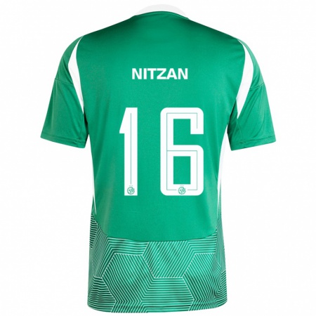 Kandiny Női Itamar Nitzan #16 Zöld Fehér Hazai Jersey 2024/25 Mez Póló Ing