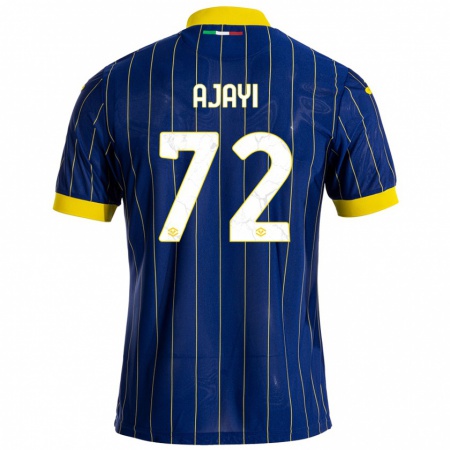 Kandiny Női Junior Ajayi #72 Kék Sárga Hazai Jersey 2024/25 Mez Póló Ing