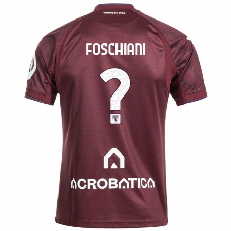 Kandiny Női Francesco Foschiani #0 Barna Fehér Hazai Jersey 2024/25 Mez Póló Ing