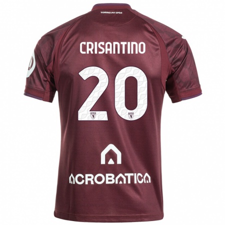 Kandiny Női Giulia Crisantino #20 Barna Fehér Hazai Jersey 2024/25 Mez Póló Ing