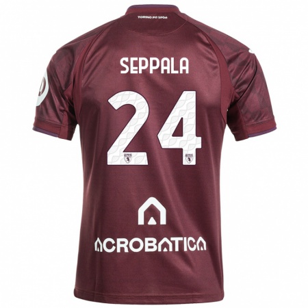 Kandiny Női Rosa Lappi-Seppälä #24 Barna Fehér Hazai Jersey 2024/25 Mez Póló Ing