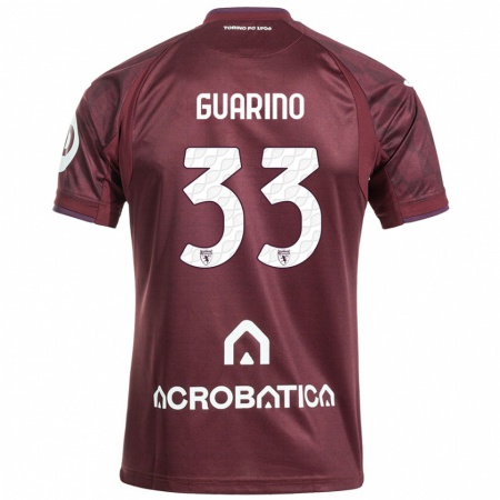 Kandiny Női Rita Guarino #33 Barna Fehér Hazai Jersey 2024/25 Mez Póló Ing