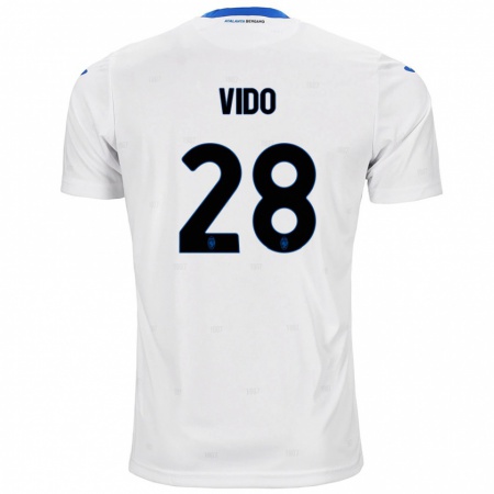 Kandiny Női Luca Vido #28 Fehér Idegenbeli Jersey 2024/25 Mez Póló Ing