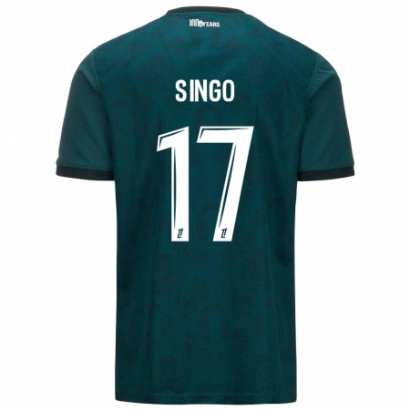 Kandiny Női Wilfried Singo #17 Sötétzöld Idegenbeli Jersey 2024/25 Mez Póló Ing