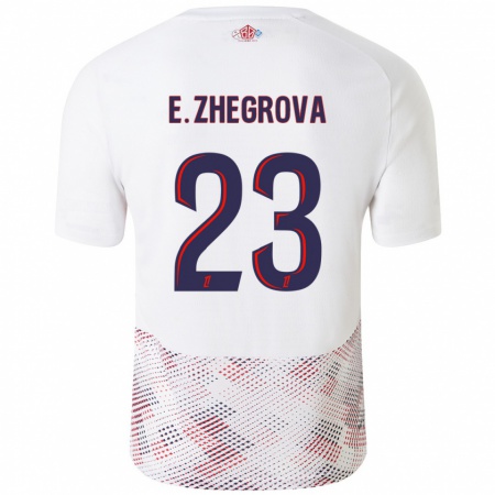 Kandiny Női Edon Zhegrova #23 Fehér Royal Blue Idegenbeli Jersey 2024/25 Mez Póló Ing