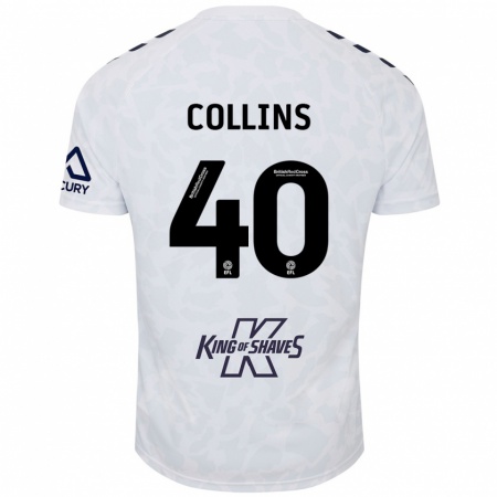 Kandiny Női Brad Collins #40 Fehér Idegenbeli Jersey 2024/25 Mez Póló Ing