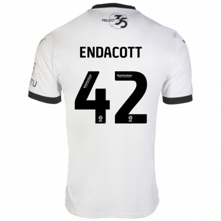 Kandiny Női Jack Endacott #42 Fehér Fekete Idegenbeli Jersey 2024/25 Mez Póló Ing