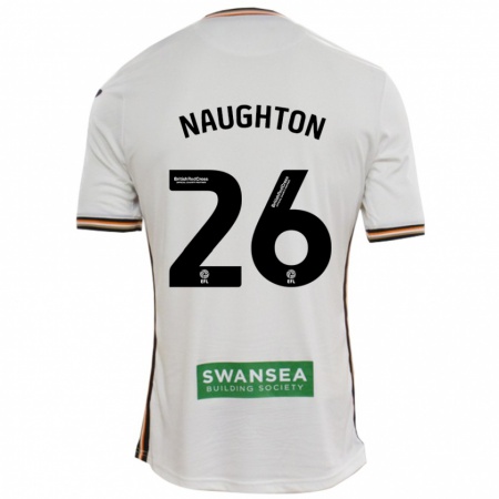 Kandiny Gyermek Kyle Naughton #26 Fehér Hazai Jersey 2024/25 Mez Póló Ing