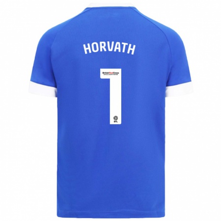 Kandiny Gyermek Ethan Horvath #1 Égszínkék Hazai Jersey 2024/25 Mez Póló Ing