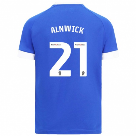 Kandiny Gyermek Jak Alnwick #21 Égszínkék Hazai Jersey 2024/25 Mez Póló Ing