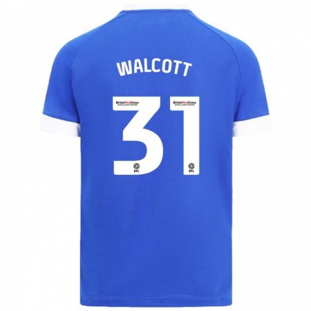 Kandiny Gyermek Malachi Fagan-Walcott #31 Égszínkék Hazai Jersey 2024/25 Mez Póló Ing