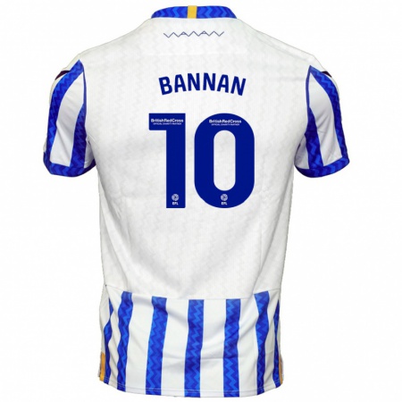 Kandiny Gyermek Barry Bannan #10 Kék Fehér Hazai Jersey 2024/25 Mez Póló Ing