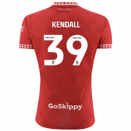 Kandiny Gyermek Maya Kendall #39 Piros Hazai Jersey 2024/25 Mez Póló Ing