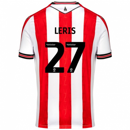 Kandiny Gyermek Mehdi Léris #27 Piros Fehér Hazai Jersey 2024/25 Mez Póló Ing