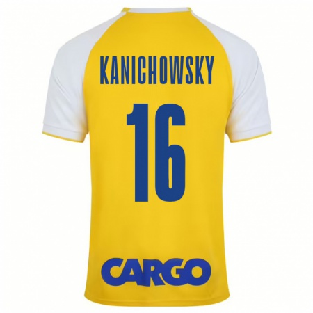 Kandiny Gyermek Gabi Kanichowsky #16 Sárga Fehér Hazai Jersey 2024/25 Mez Póló Ing