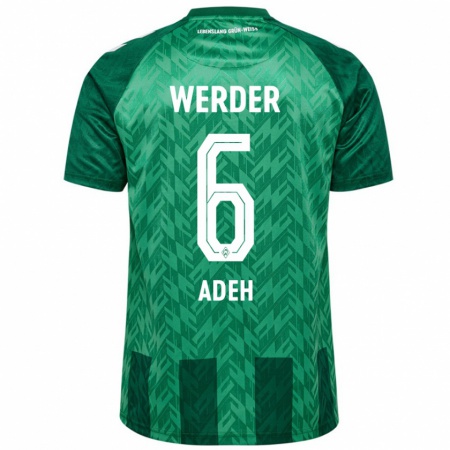 Kandiny Gyermek Wesley Adeh #6 Zöld Hazai Jersey 2024/25 Mez Póló Ing