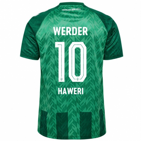 Kandiny Gyermek Adrian Haweri #10 Zöld Hazai Jersey 2024/25 Mez Póló Ing