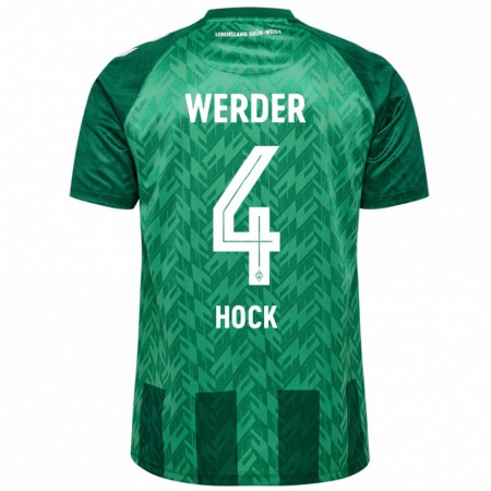 Kandiny Gyermek Alexander Höck #4 Zöld Hazai Jersey 2024/25 Mez Póló Ing