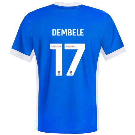 Kandiny Gyermek Siriki Dembélé #17 Kék Fehér Hazai Jersey 2024/25 Mez Póló Ing