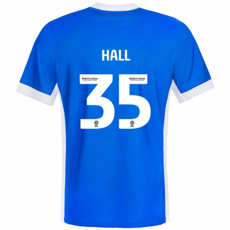 Kandiny Gyermek George Hall #35 Kék Fehér Hazai Jersey 2024/25 Mez Póló Ing