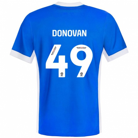 Kandiny Gyermek Romelle Donovan #49 Kék Fehér Hazai Jersey 2024/25 Mez Póló Ing