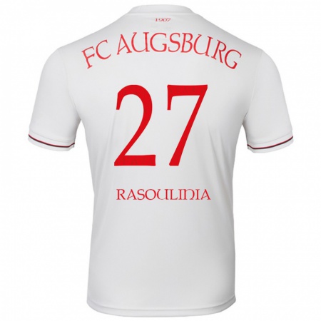 Kandiny Gyermek Nick Rasoulinia #27 Fehér Hazai Jersey 2024/25 Mez Póló Ing