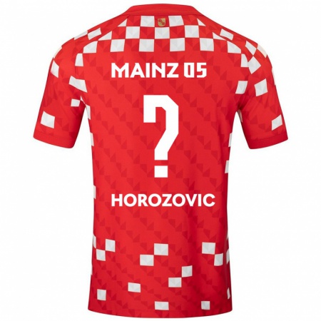 Kandiny Gyermek Sean Horozovic #0 Fehér Piros Hazai Jersey 2024/25 Mez Póló Ing