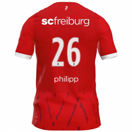 Kandiny Gyermek Maximilian Philipp #26 Piros Hazai Jersey 2024/25 Mez Póló Ing