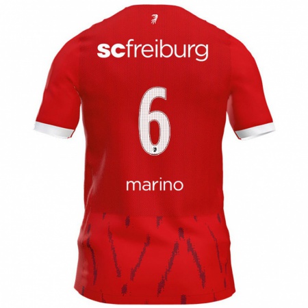 Kandiny Gyermek Luca Marino #6 Piros Hazai Jersey 2024/25 Mez Póló Ing