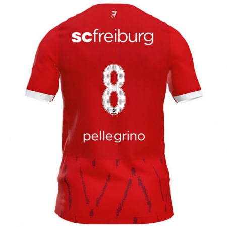 Kandiny Gyermek Gabriel Pellegrino #8 Piros Hazai Jersey 2024/25 Mez Póló Ing