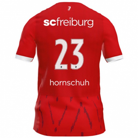 Kandiny Gyermek Marc Hornschuh #23 Piros Hazai Jersey 2024/25 Mez Póló Ing