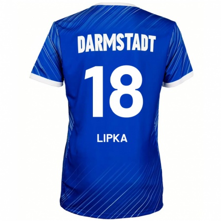 Kandiny Gyermek David Lipka #18 Kék Fehér Hazai Jersey 2024/25 Mez Póló Ing