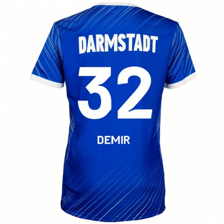 Kandiny Gyermek Lean Demir #32 Kék Fehér Hazai Jersey 2024/25 Mez Póló Ing