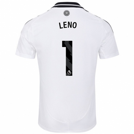 Kandiny Gyermek Bernd Leno #1 Fehér Hazai Jersey 2024/25 Mez Póló Ing